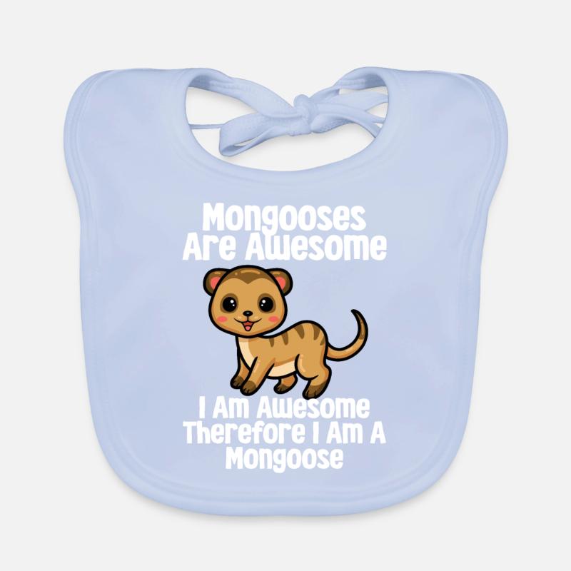 Mangoustes Mangoustes Suricates Bavoir bio Bébé