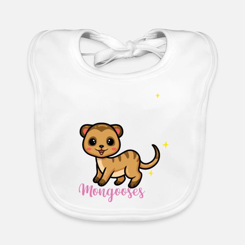 Mangoustes Mangoustes Suricates Bavoir bio Bébé