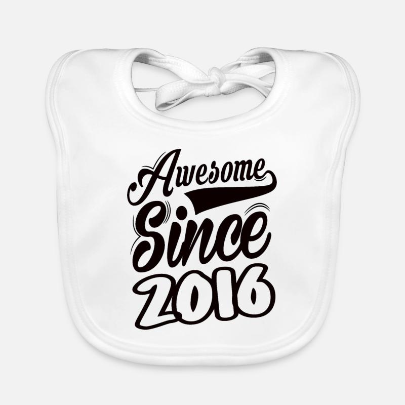 Awesome Since 2016 Organic Baby Bibs