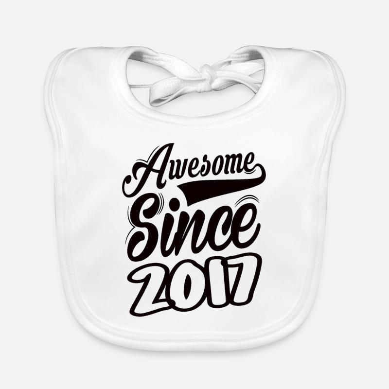 Awesome Since 2017 Organic Baby Bibs