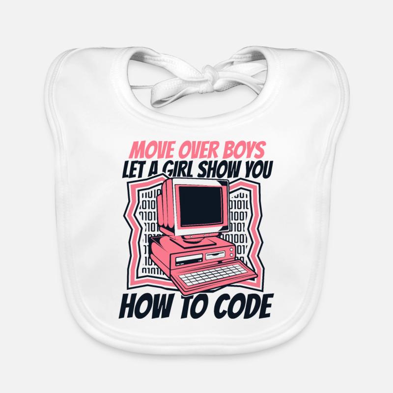Let A Girl Show You How To Code Developer Organic Baby Bibs
