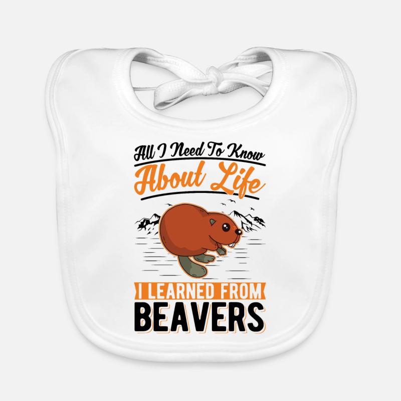 Beaver Gift Beaver Dam Organic Baby Bibs