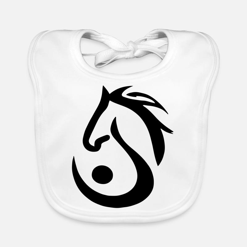 Lettre S avec cheval Bavoir bio Bébé