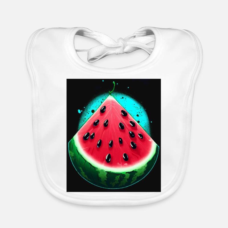 WATERMELON Organic Baby Bibs