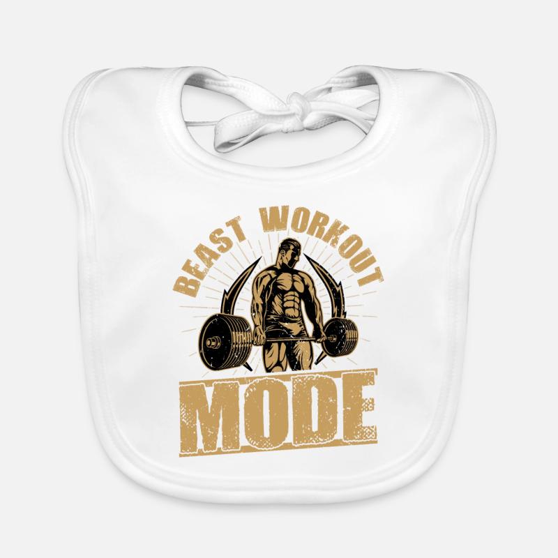 Beast Workout Mode Workout Training Weight Lifting Baby Bio-Lätzchen