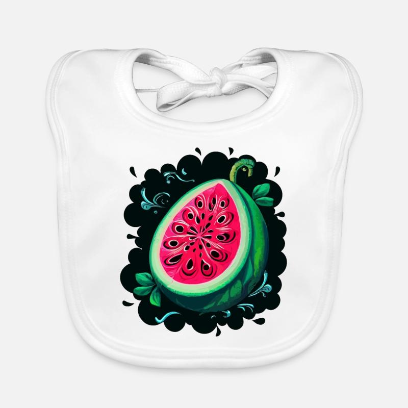 WASSERMELONE Baby Bio-Lätzchen
