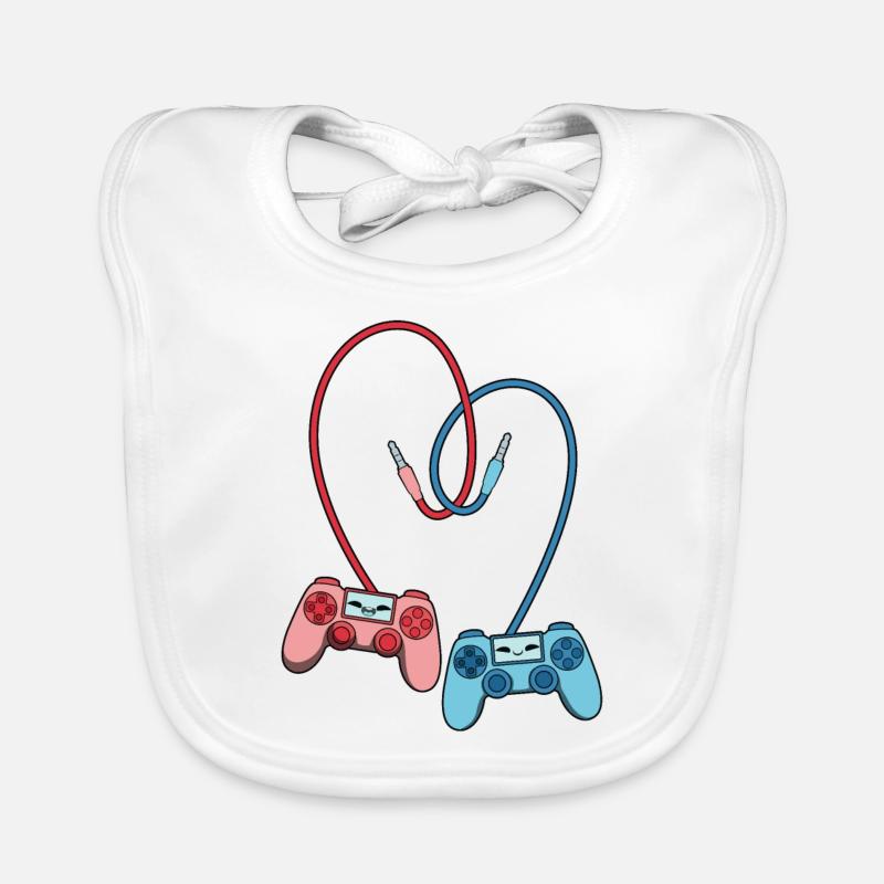 Gaming Controller Liebe Baby Bio-Lätzchen