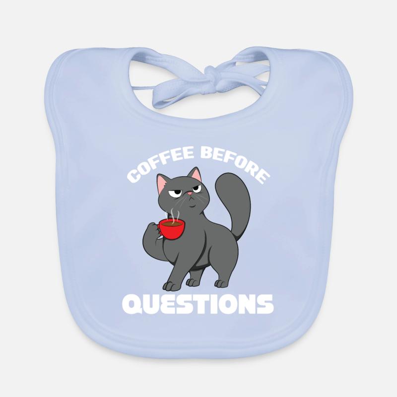 Coffee before questions Organic Baby Bibs