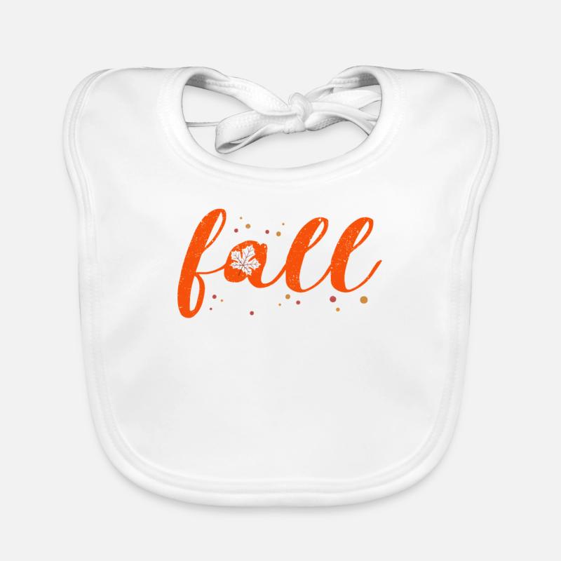 Herbst Laub Orange Blatt Herbstblätter Saison Bunt Baby Bio-Lätzchen