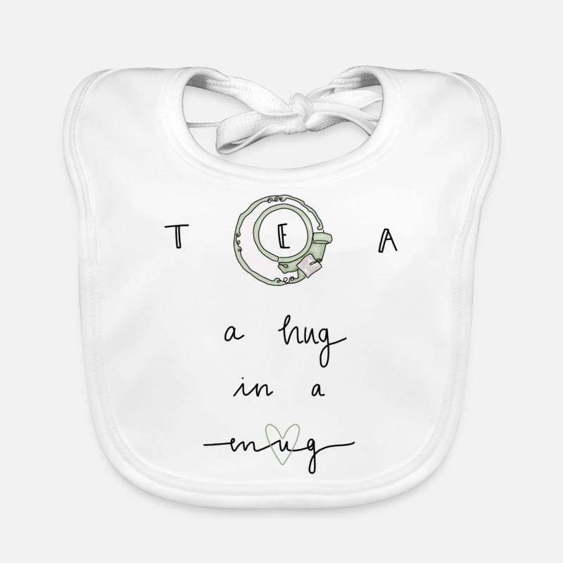 Tea a hug in a mug Baby Bio-Lätzchen