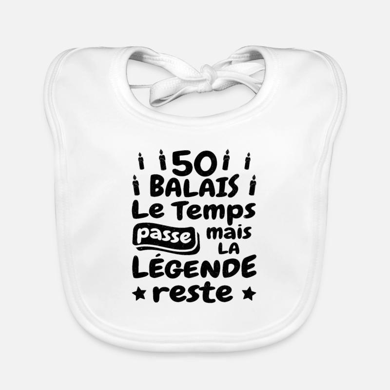 50 ans Anniversaire Papa Papy Humour Rigolo Papi L Organic Baby Bibs