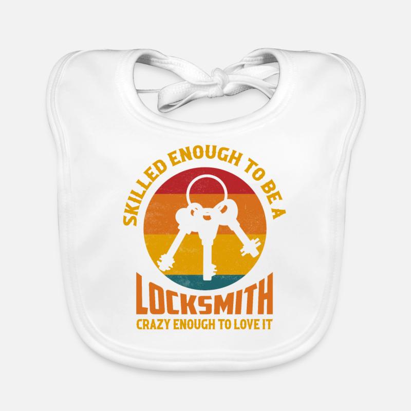 Skilled Enough To Be A Locksmith Lockpicker Pick L Baby Bio-Lätzchen