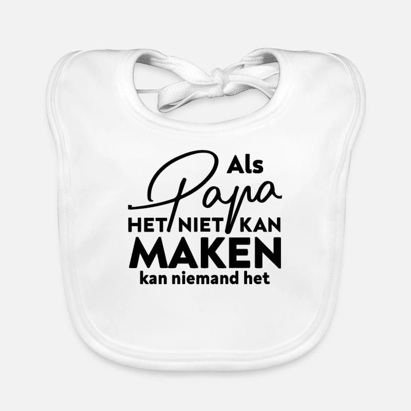 Grappig vaderschap Baby Bio-Lätzchen