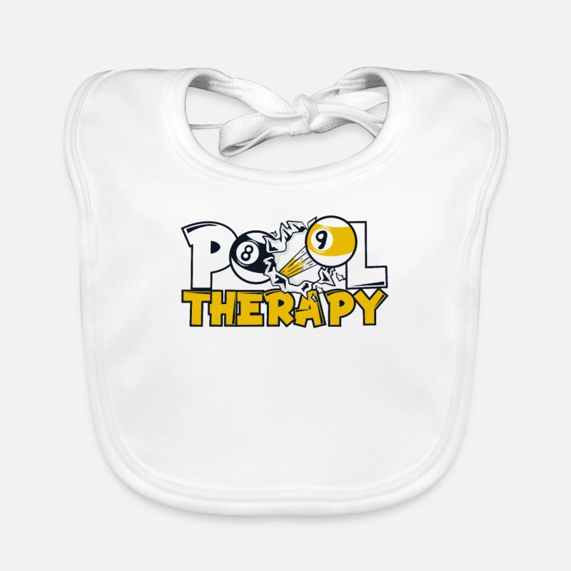 Pool Therapy Snooker Billiards Table Billiards Organic Baby Bibs