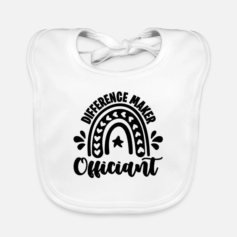 Faiseur de différence Célébrant de mariage Célébrant Bavoir bio Bébé