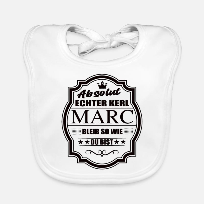 Absolut Echter Kerl Marc Bleib So Wie Du Bist Baby Bio-Lätzchen