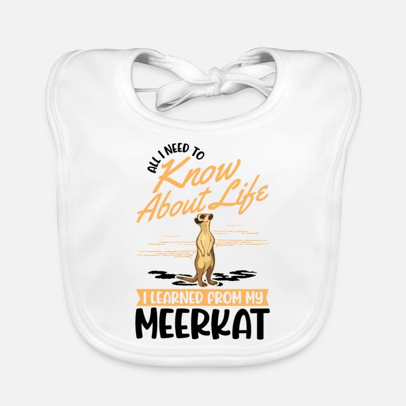 Erdmännchen Meerkat Baby Bio-Lätzchen