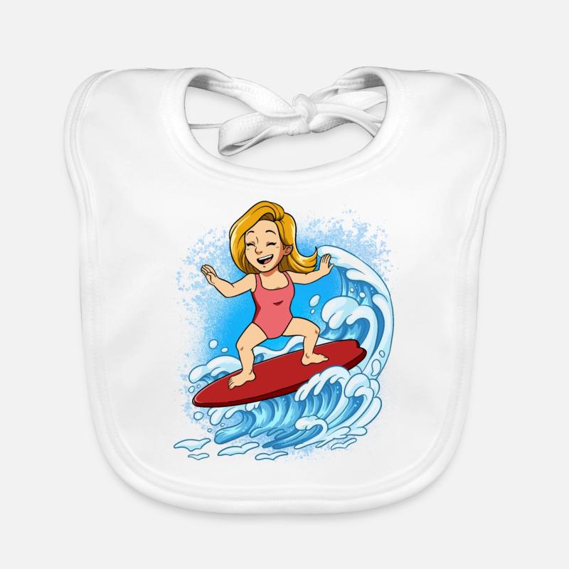 Surfeurs de vagues Surfeurs Surfeurs Bavoir bio Bébé