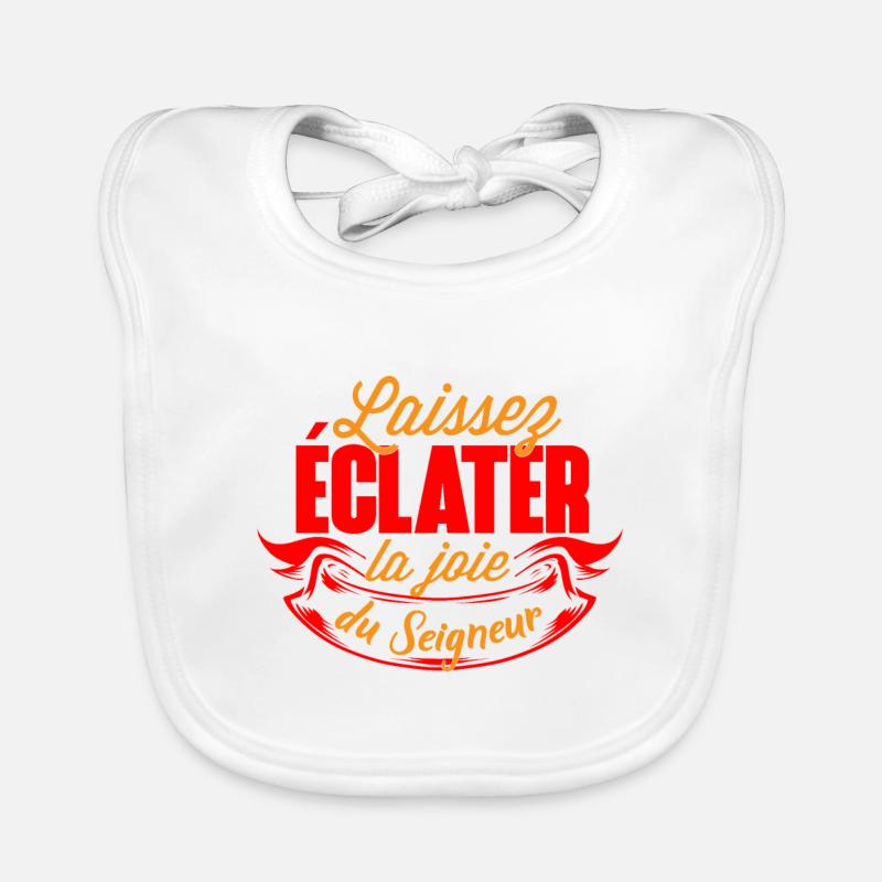Laissez éclater la joie Bavoir bio Bébé