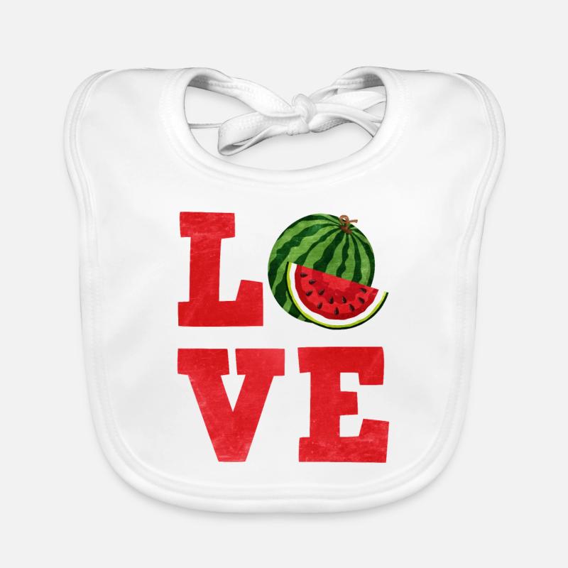 Pastèque Bavoir bio Bébé