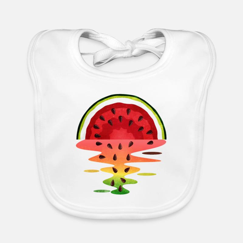 Pastèque Bavoir bio Bébé