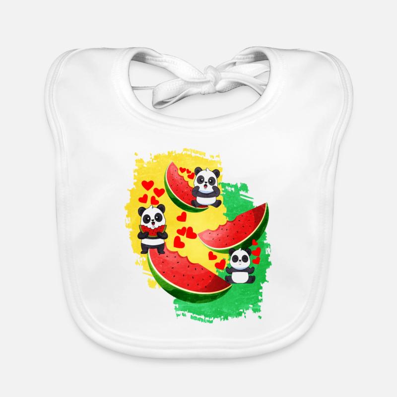 Pastèque Bavoir bio Bébé