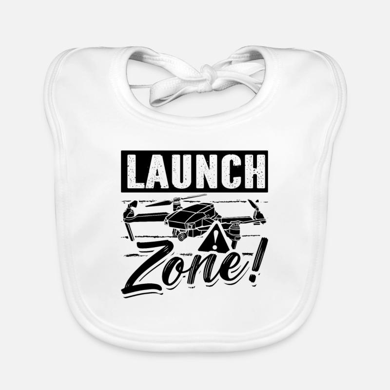 Zone de lancement Télécommande Drone Pilote Drone Racer Bavoir bio Bébé