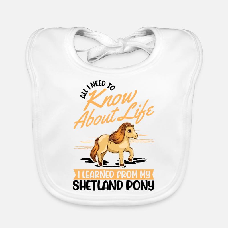 Shetland pony Shetland pony Shetty Organic Baby Bibs