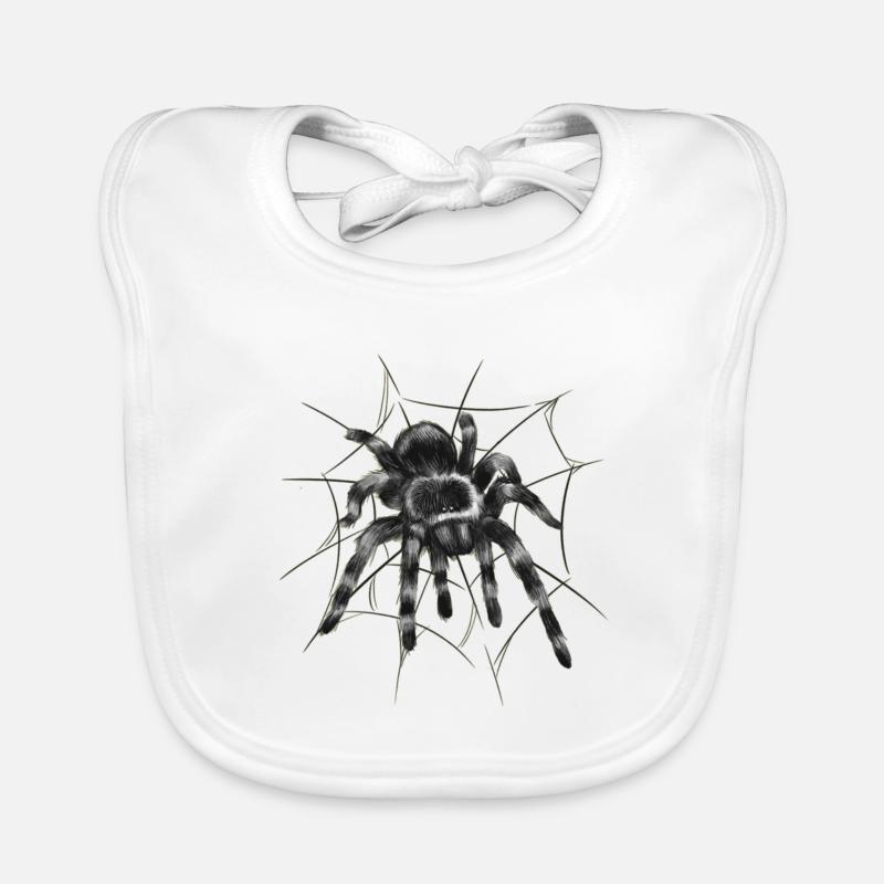 Black tarantula Organic Baby Bibs