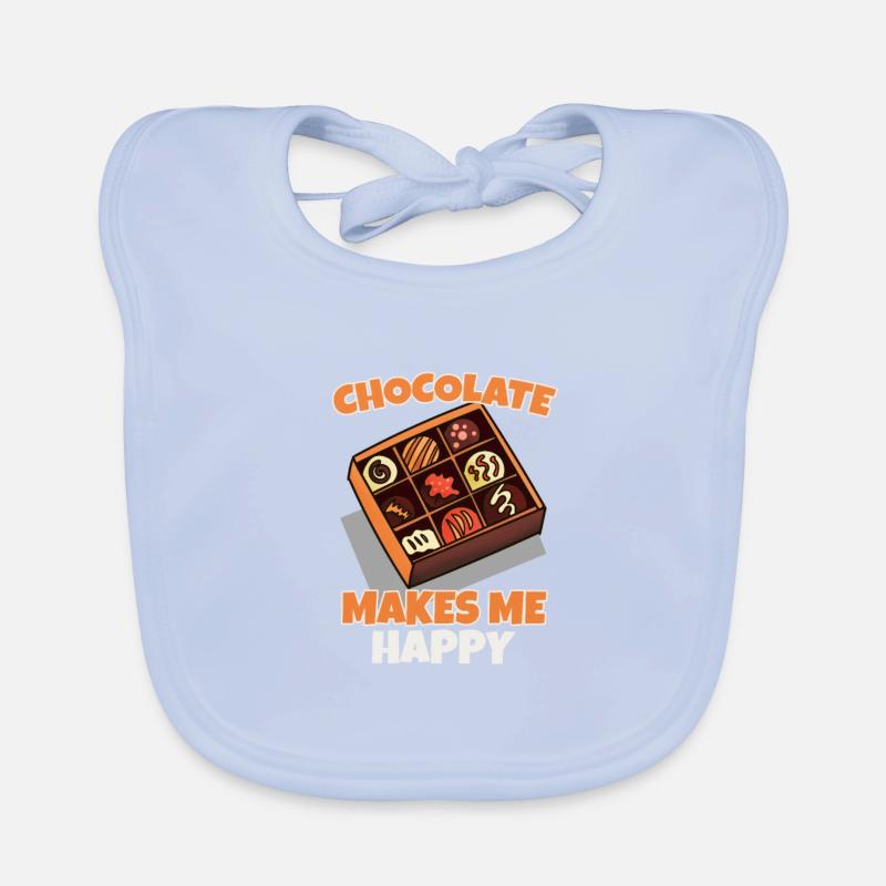 Chocolate Organic Baby Bibs