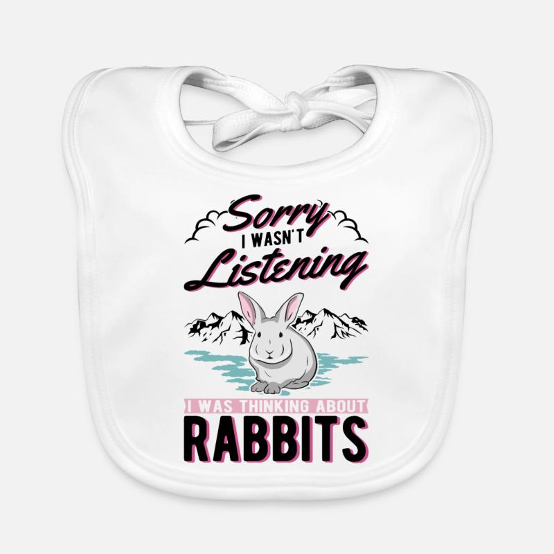 Rabbit Bunny Rabbit Rabbit Rabbit Organic Baby Bibs