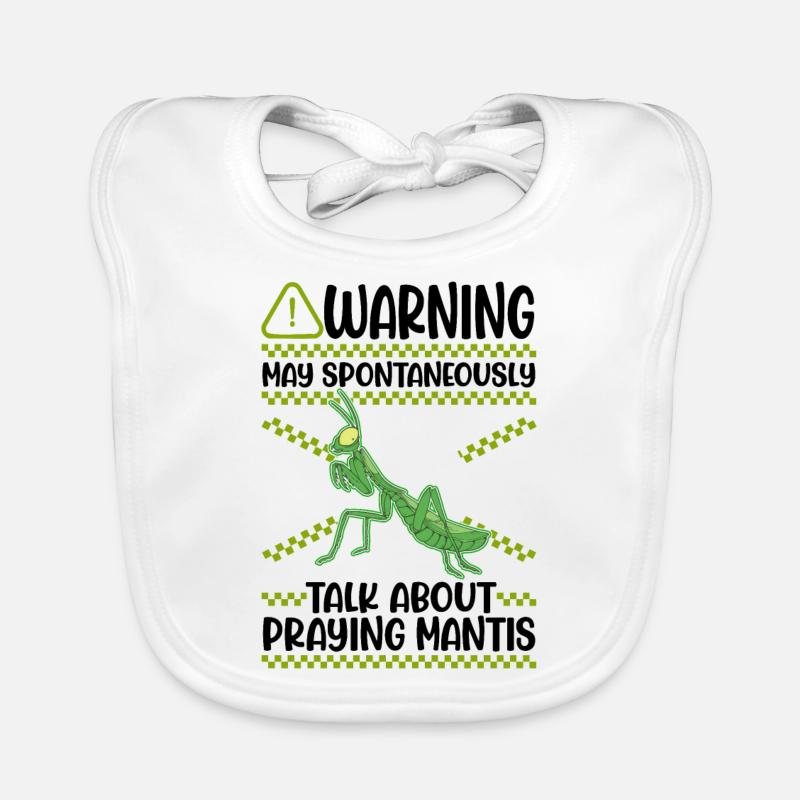 Praying mantis mantis mantis mantis Organic Baby Bibs