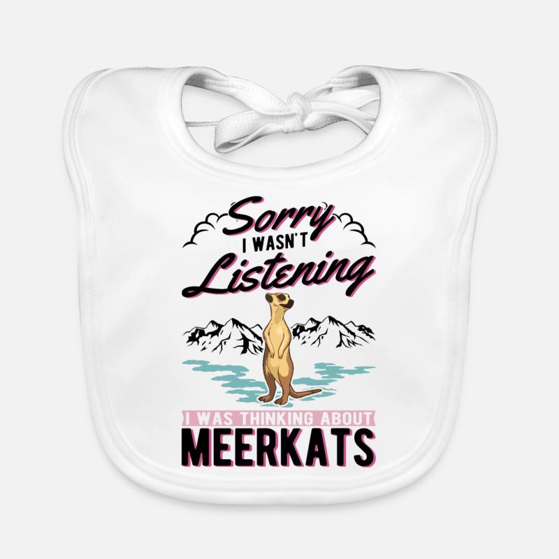 Erdmännchen Geschenk Meerkat Baby Bio-Lätzchen