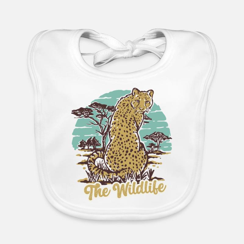 Der wildlebende Gepard Baby Bio-Lätzchen