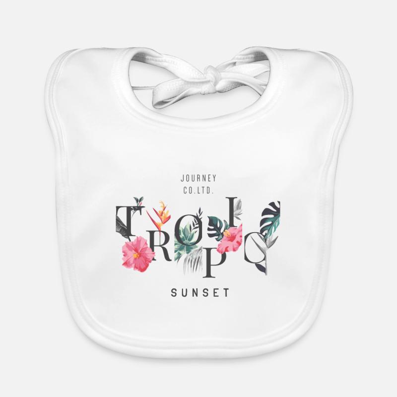 Tropic sunset Organic Baby Bibs
