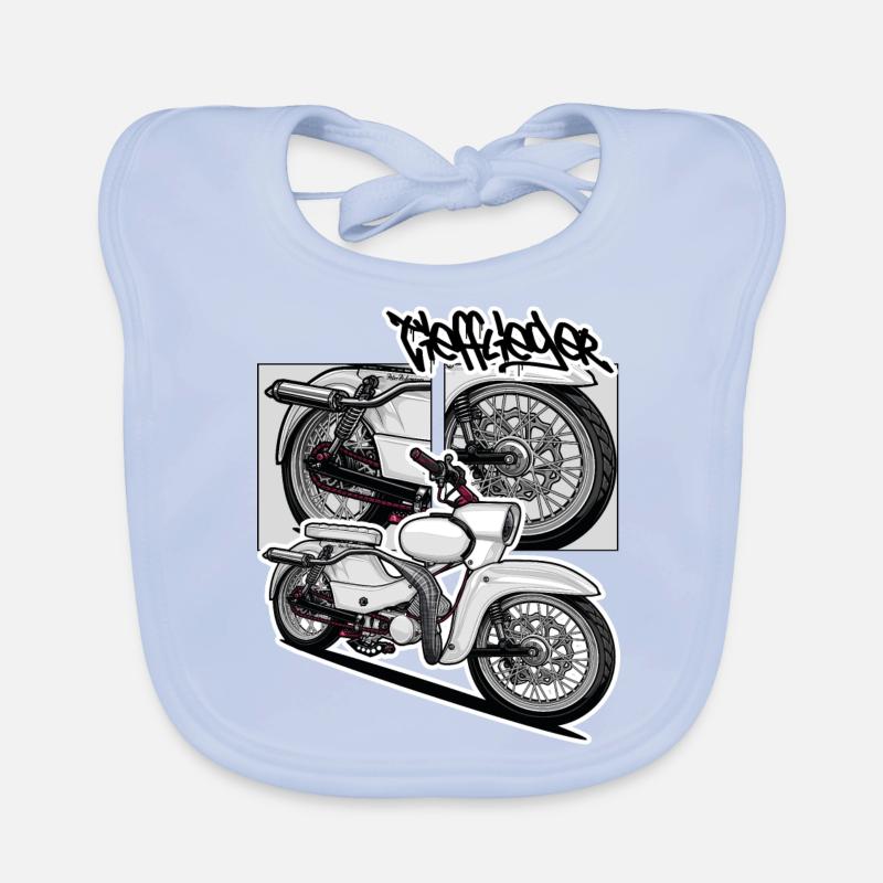 Star (white) // Illustration Organic Baby Bibs