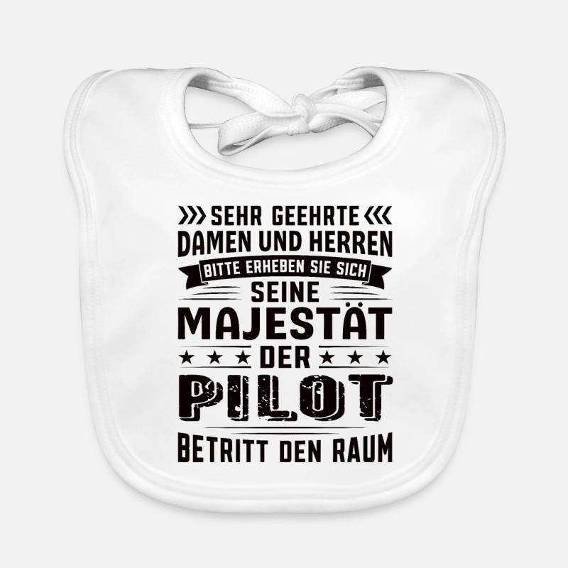 Pilot Geburtstag Pilot Sprüche Pilot Geschenke Baby Bio-Lätzchen