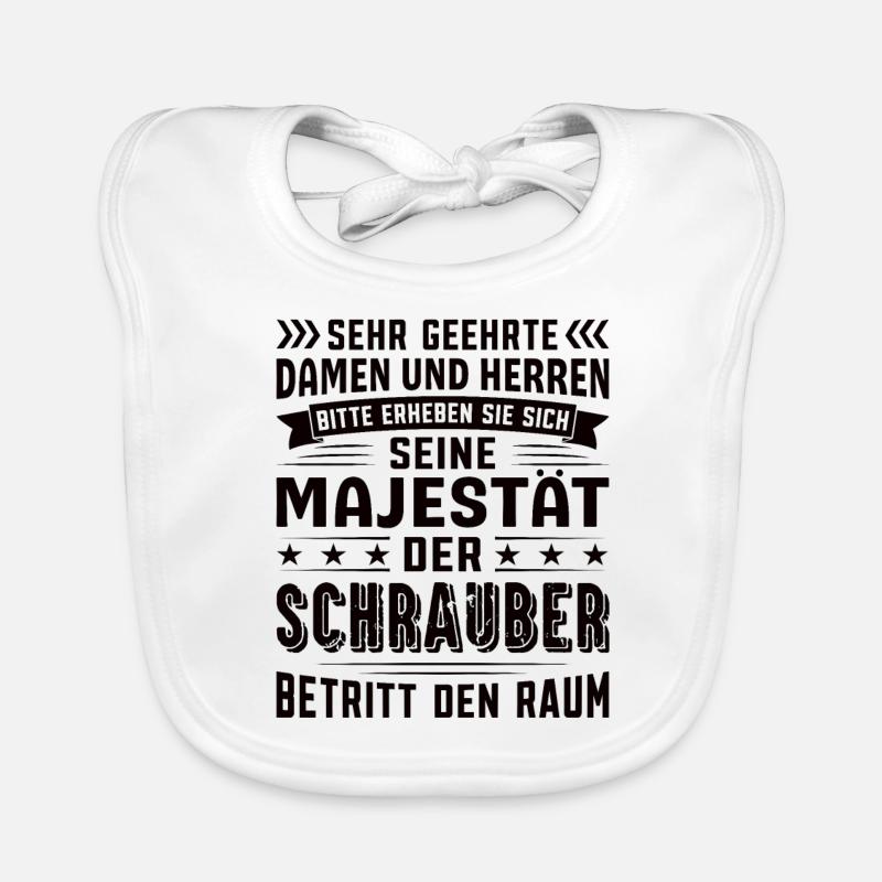 Schrauber Geburtstag Schrauber Sprüche Schrauber Baby Bio-Lätzchen