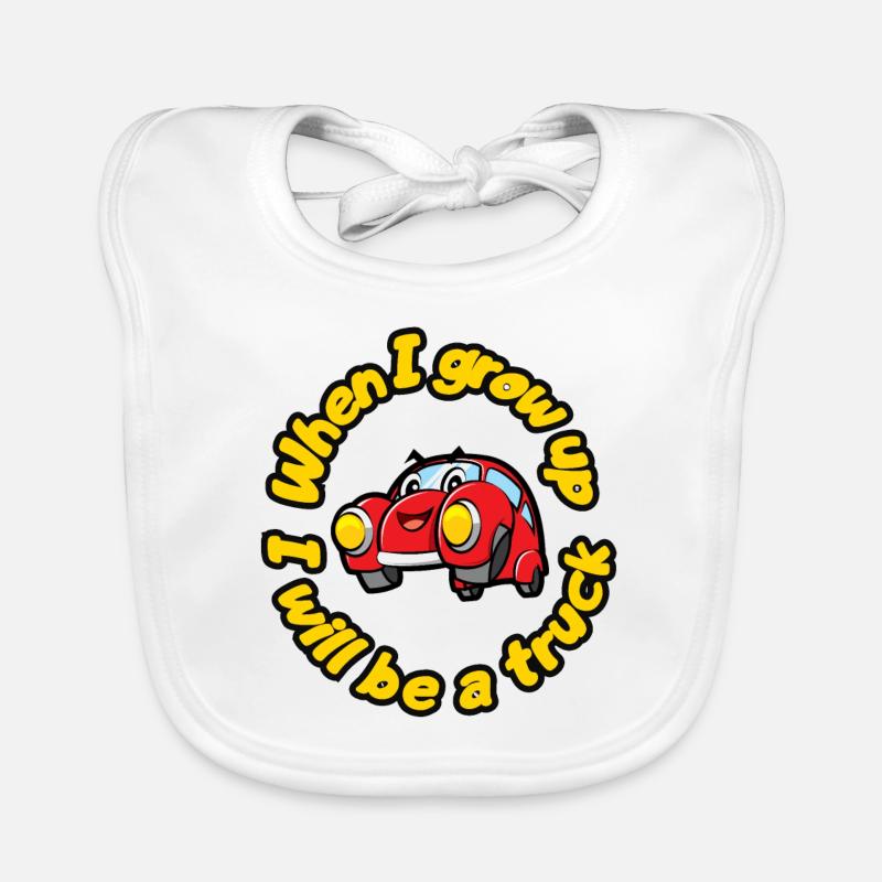 Wenn ich groß bin, werde ich ein LKW sein Baby Bio-Lätzchen