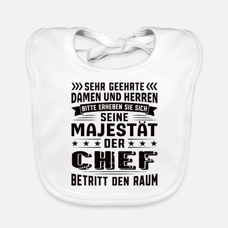 Chef Geburtstag Chef Sprüche Chef Geschenke Baby Bio-Lätzchen