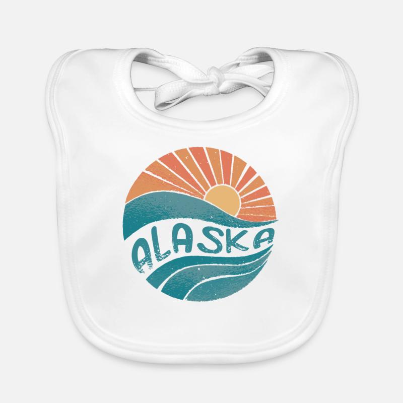 Alaska - Bavoir bio Bébé - blanc