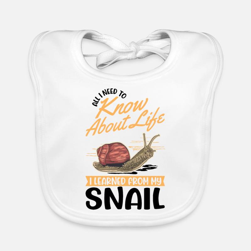 Escargot Cadeau Vignoble Escargot Bavoir bio Bébé