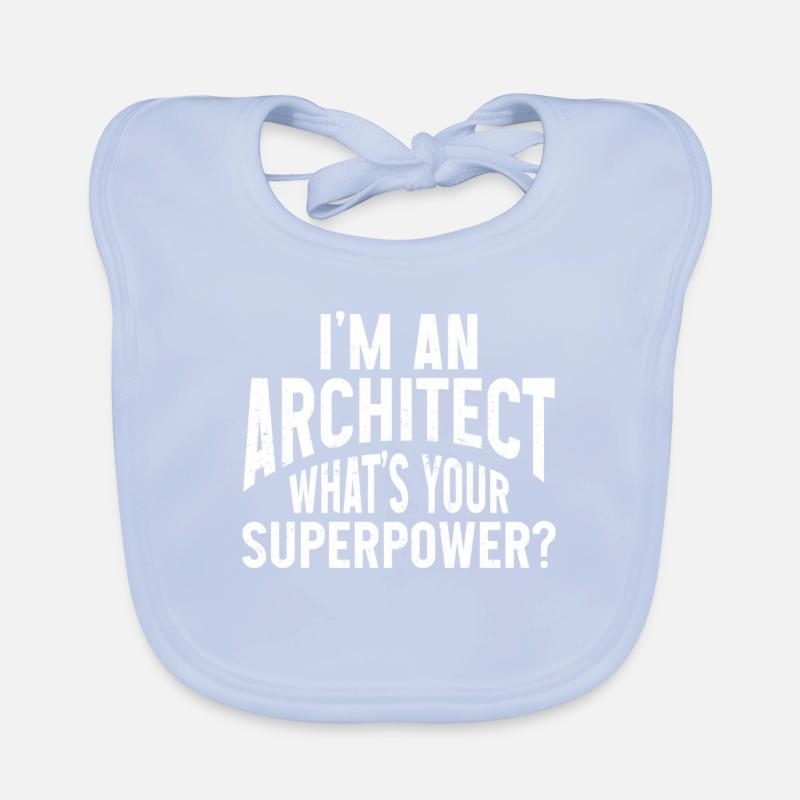 Architect's Gift, Architecture Lover Organic Baby Bibs