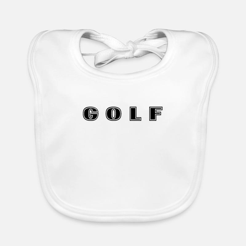 Lettrage de golf Bavoir bio Bébé