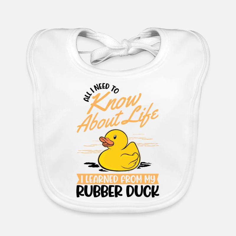 Rubber Duck Lover Rubber Duck Rubber Duck Organic Baby Bibs