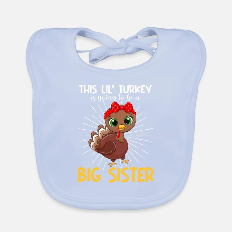 Dieser kleine Truthahn wird zu Thanksgiving Baby Bio-Lätzchen