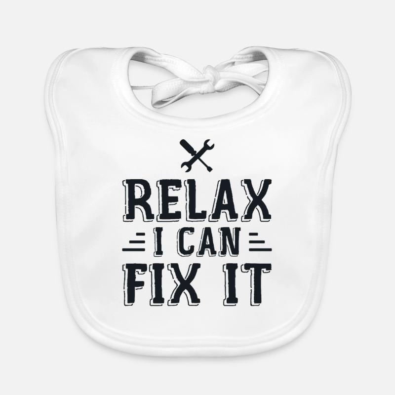 Relax I Can Fix It Organic Baby Bibs