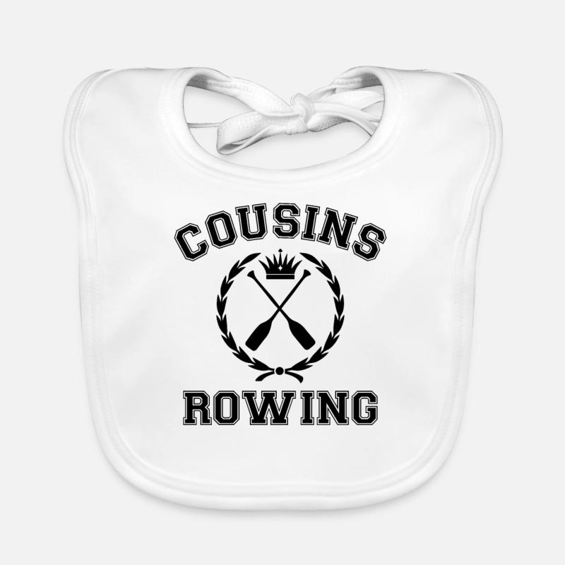 Cousins Aviron - Bavoir bio Bébé - blanc