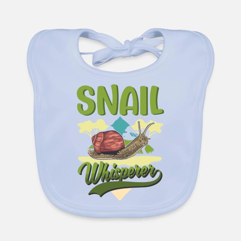 Escargots Whisperer Vignoble Escargot Bavoir bio Bébé
