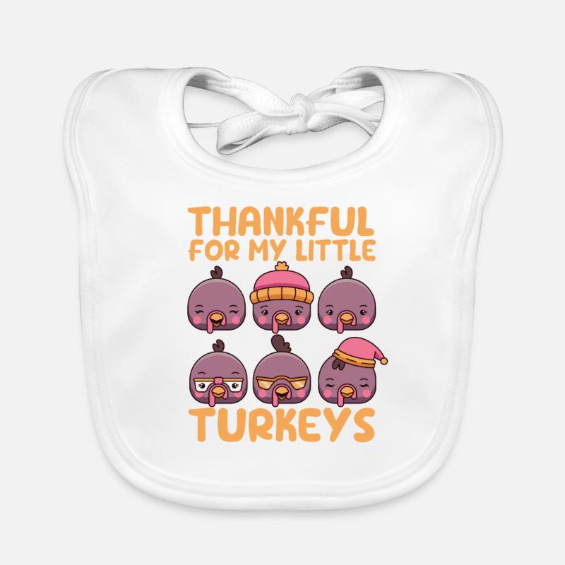 Merci pour mon professeur de petites dindes Bavoir bio Bébé